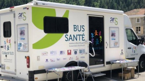 Le Bus santé en tournée à Jaujac le 10 juin 2021